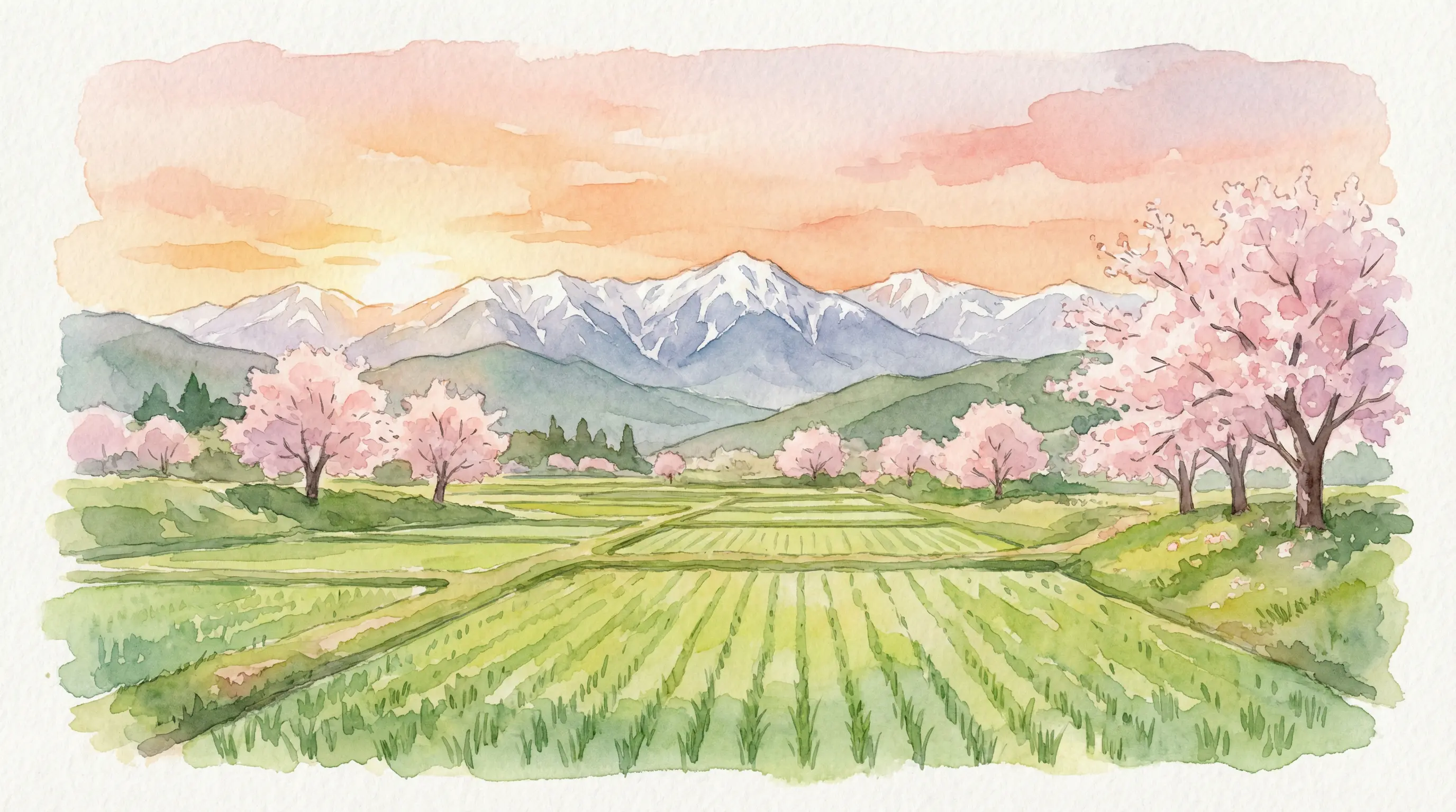 長野県安曇野市の風景